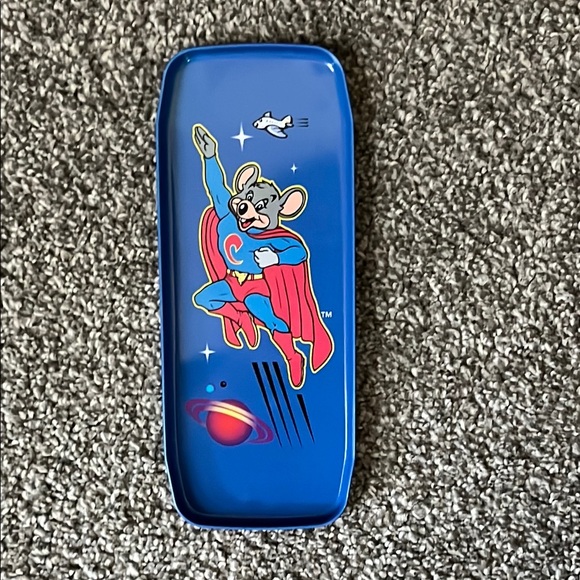 Vintage Chuck E. Cheese Tin Trinket Coin Holder Pizza Time Theater Showbiz Pizza - Picture 1 of 5